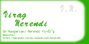 virag merendi business card